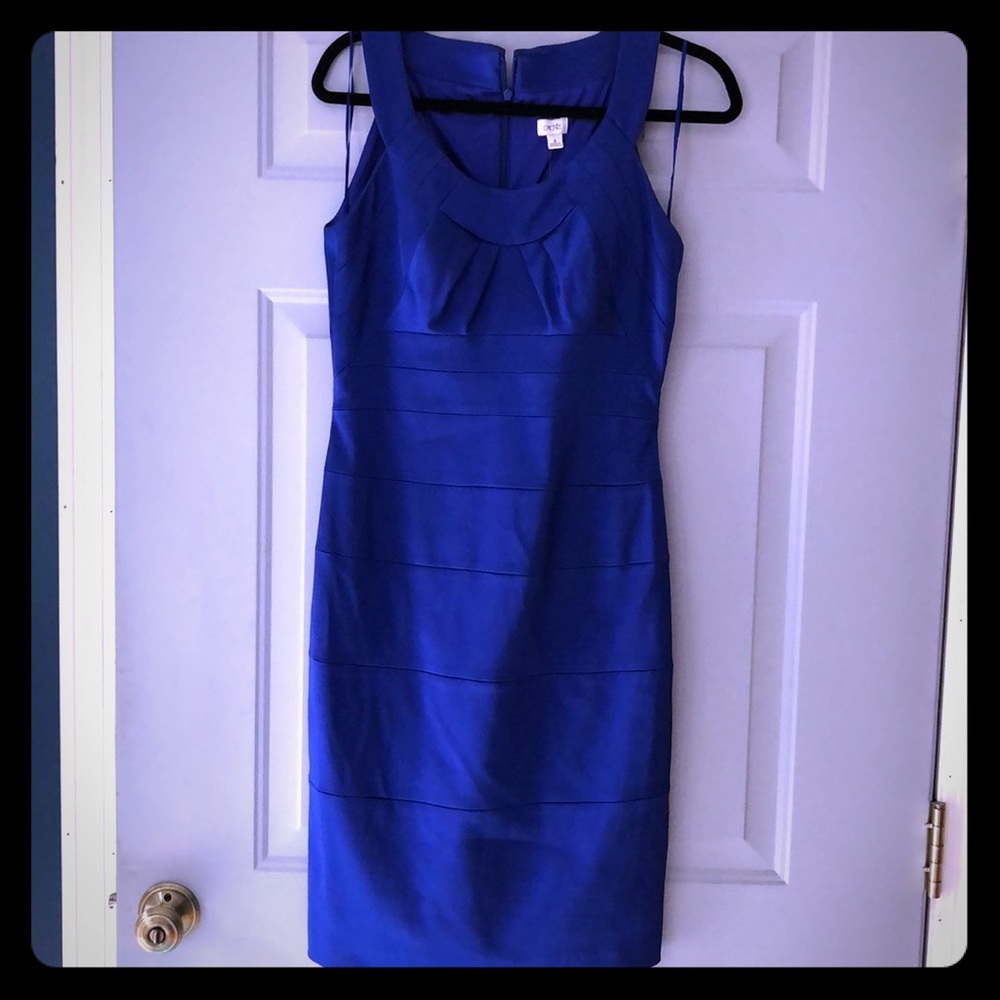 Cache cobalt blue cocktail dress